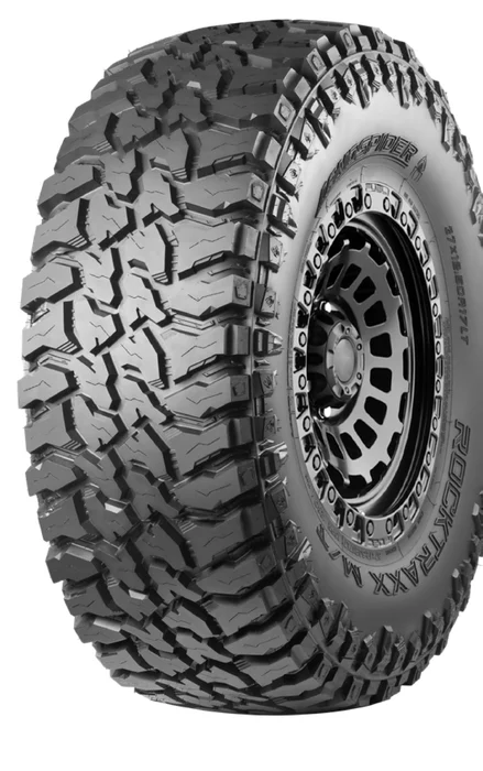 ROCKTRAXX M/T tire angled view