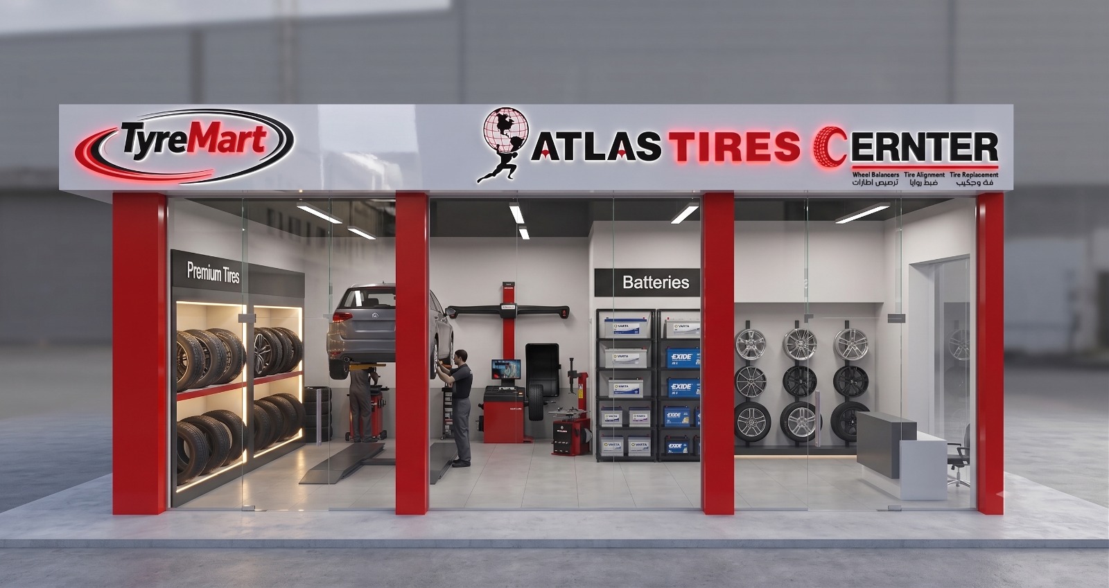 TyreMart Premium Showroom Concept Preview